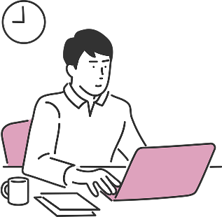 平均残業時間のイメージイラスト